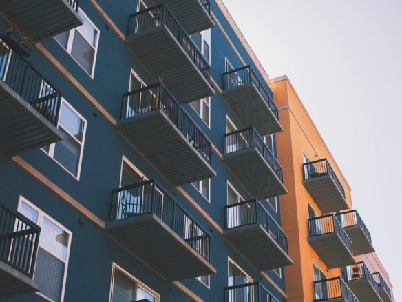 Urban apartment buildings representing Koramangala Bengaluru real estate